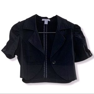 🔴 OVER 50% OFF!!! Poetry Black Short Sleeve Cropped Blazer